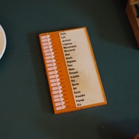 Order list or shopping checklist