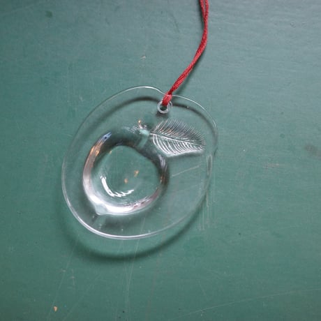 Apple glass ornament