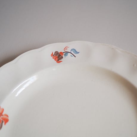 Orange flower plate
