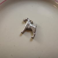 Silver terrier charm