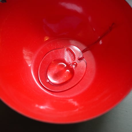 Apple glass ornament
