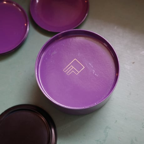 Purple coaster set