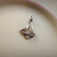 Silver yacht charm