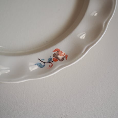 Orange flower plate