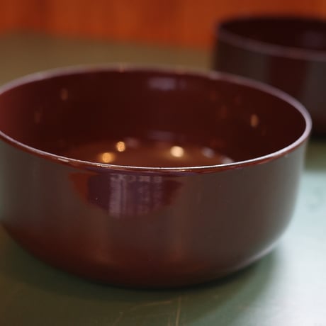 Brown enamel bowl
