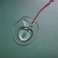 Apple glass ornament