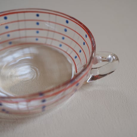 Hand painted glass cup