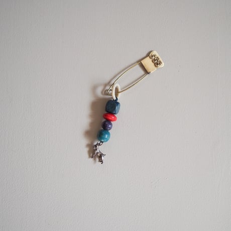 Silver charm key holder：Boxer dog