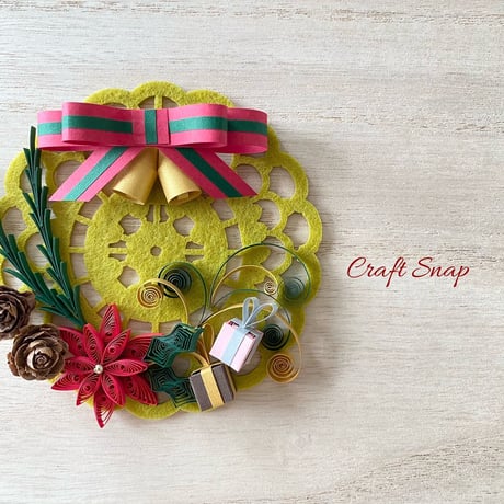 ライブレッスン用（キットあり）　Mini Christmas Wreath
