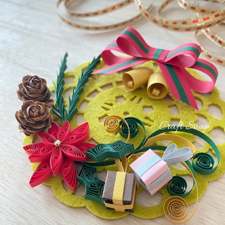 ライブレッスン用（キットあり）　Mini Christmas Wreath