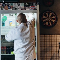 スカル ワイドシルエットスウェット
