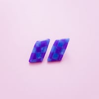 アイニィ-check blue purple-