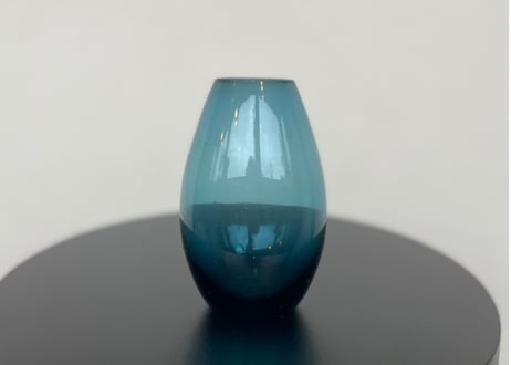 青色カットガラス フラワーベース　昭和レトロ CATEGORY フラワーベース | flowershop KAIKA