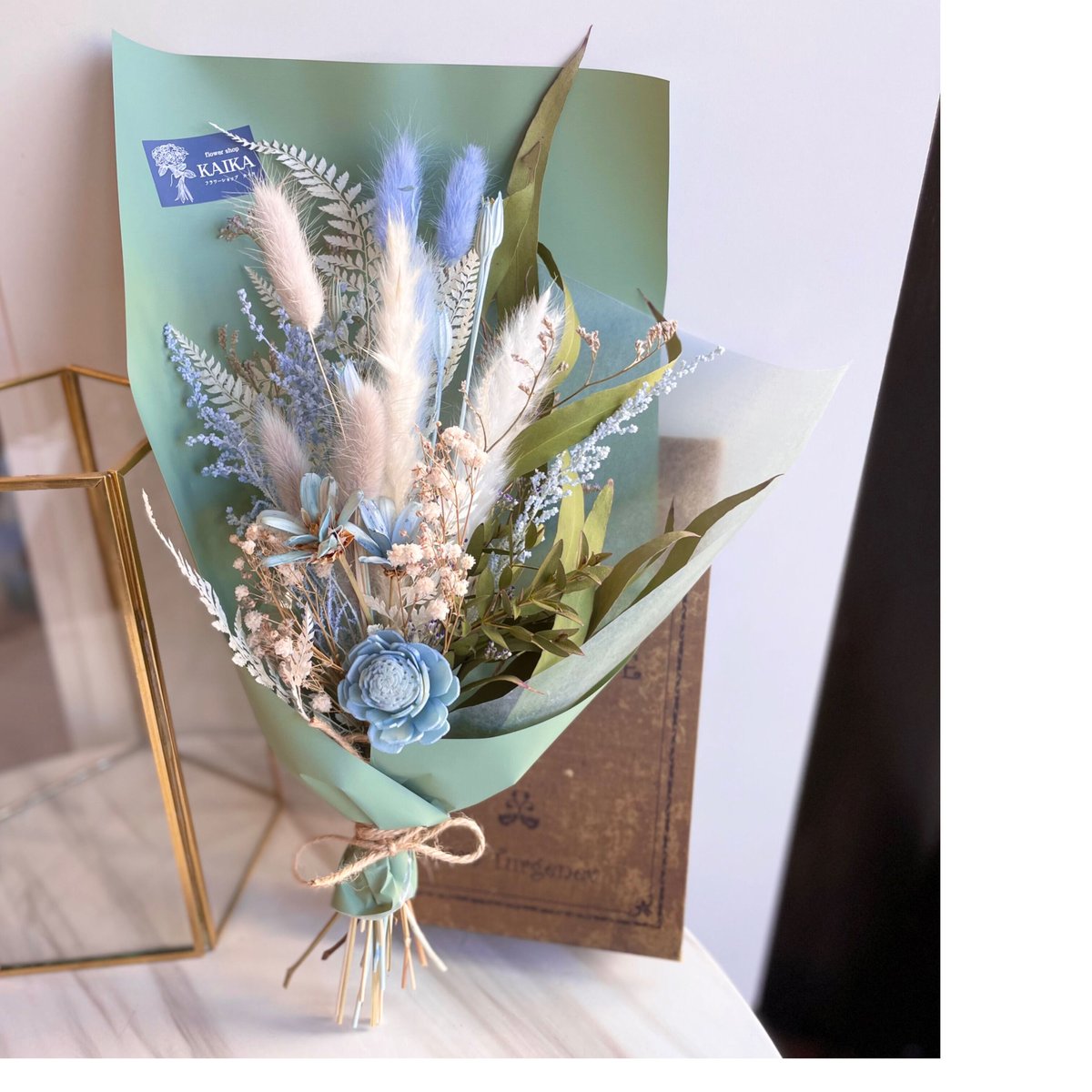 ドライフラワー花束 S】ブルー系 | flowershop KAIKA