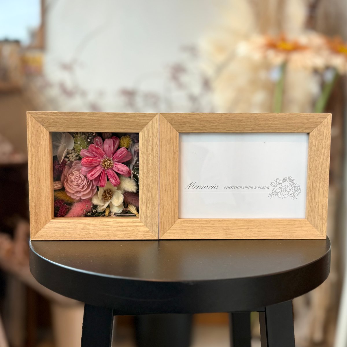 ドライフラワー ワイドフォトフレーム】ナチュラル | flowershop