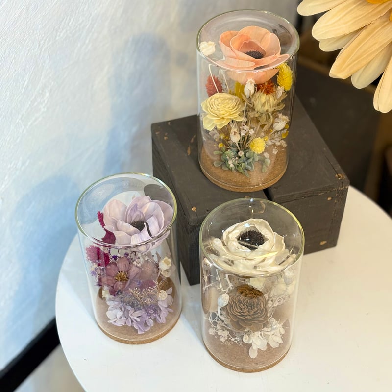 グラスボトルアレンジLL | flowershop KAIKA