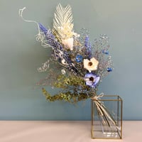 【ドライフラワー花束 LL】ブルー系