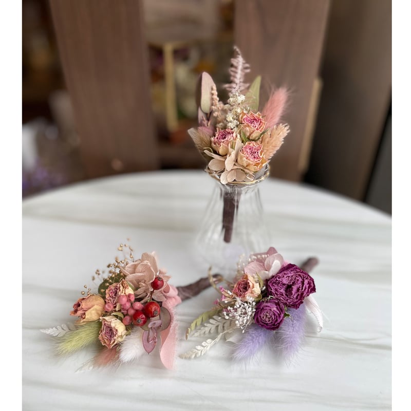 カネコイサオ フラワーブーケコサージュ2個set カネコイサオ フラワー