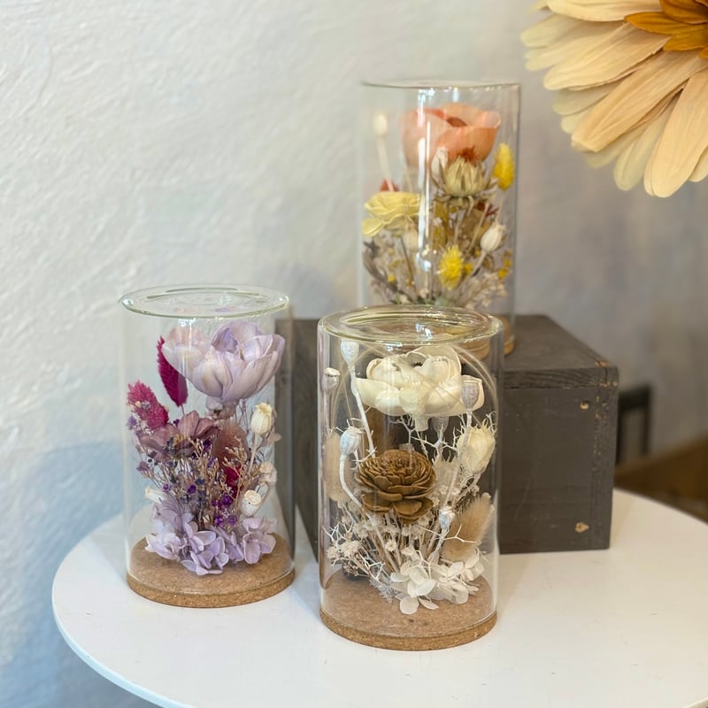 グラスボトルアレンジLL | flowershop KAIKA