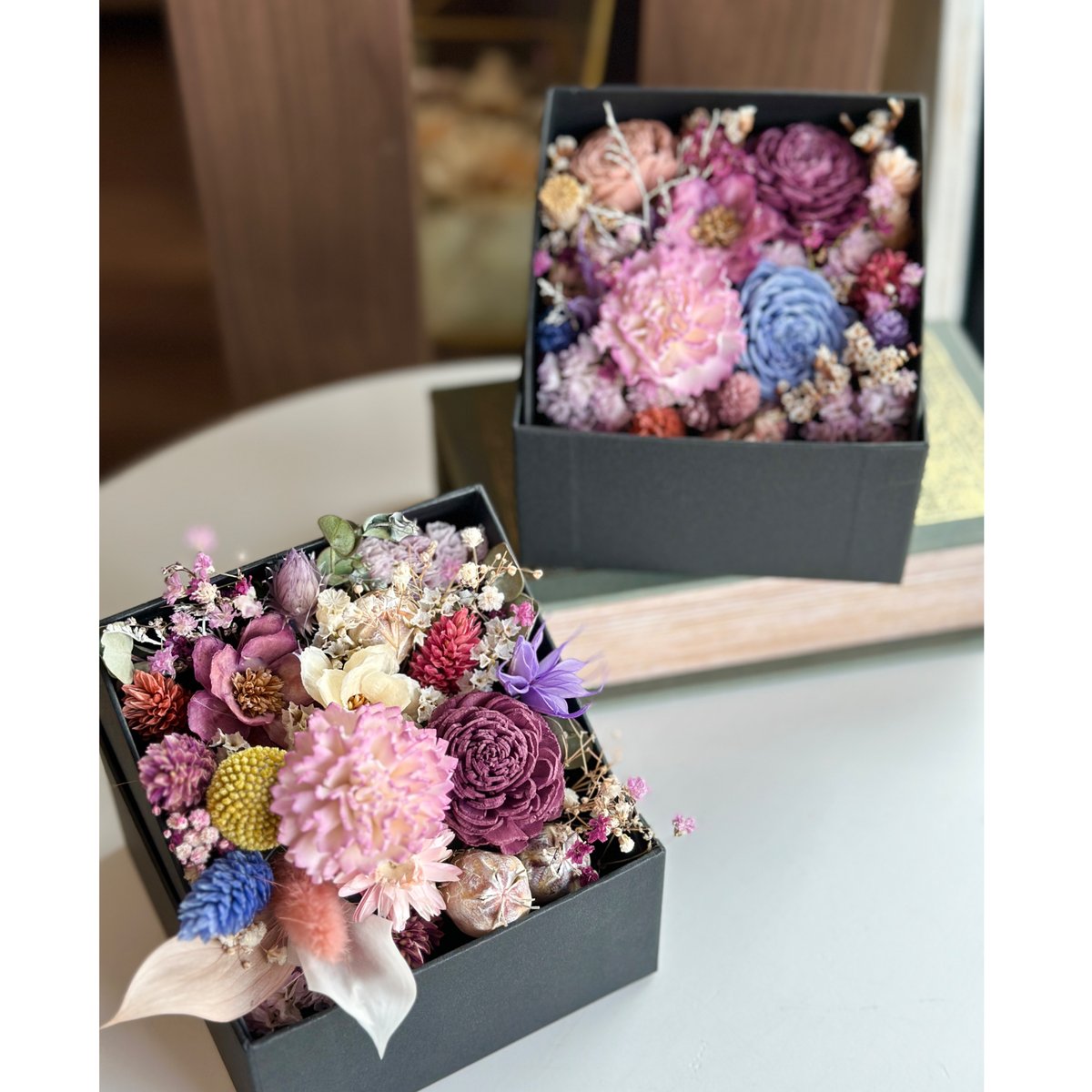 ドライフラワーBOXアレンジ】 | flowershop KAIKA