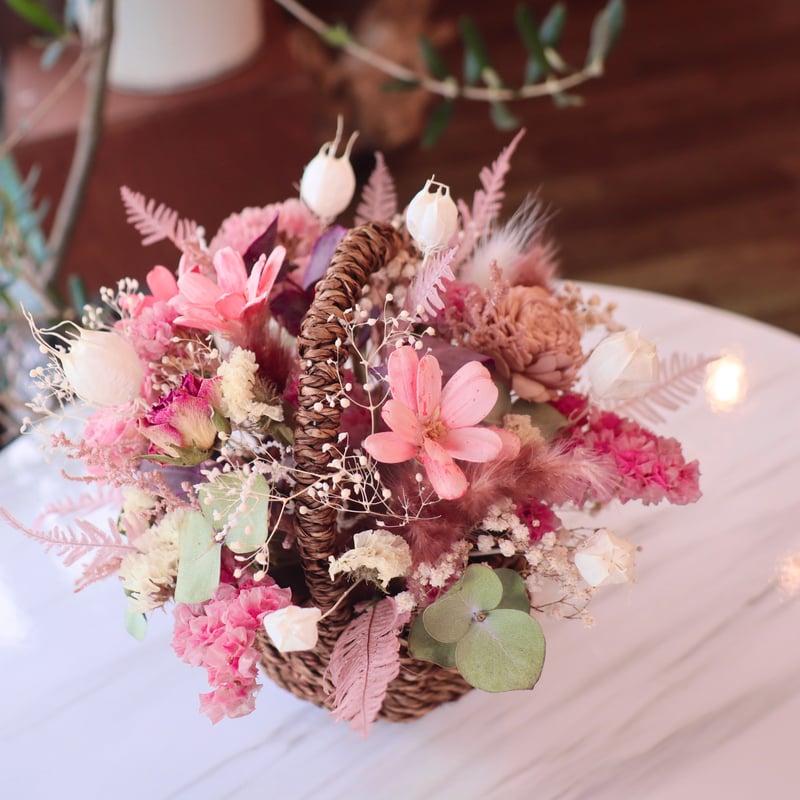 バスケットアレンジ S】 | flowershop KAIKA