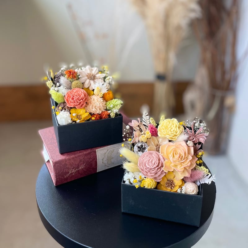 ドライフラワーBOXアレンジ】 | flowershop KAIKA