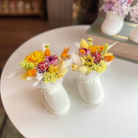 【ドライフラワーベビーシューズ】