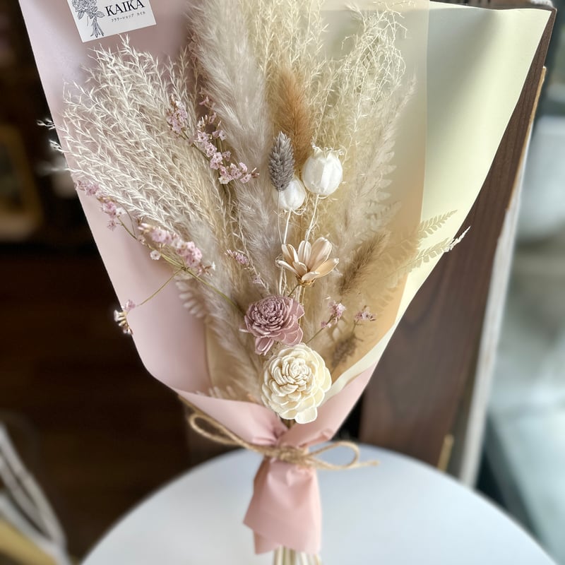 ドライフラワー花束 S】ピンク系 | flowershop KAIKA