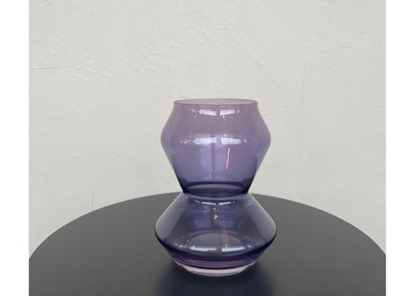 ガラス製 花瓶 フラワーベース パープル パープルフラワーベース】 | flowershop KAIKA