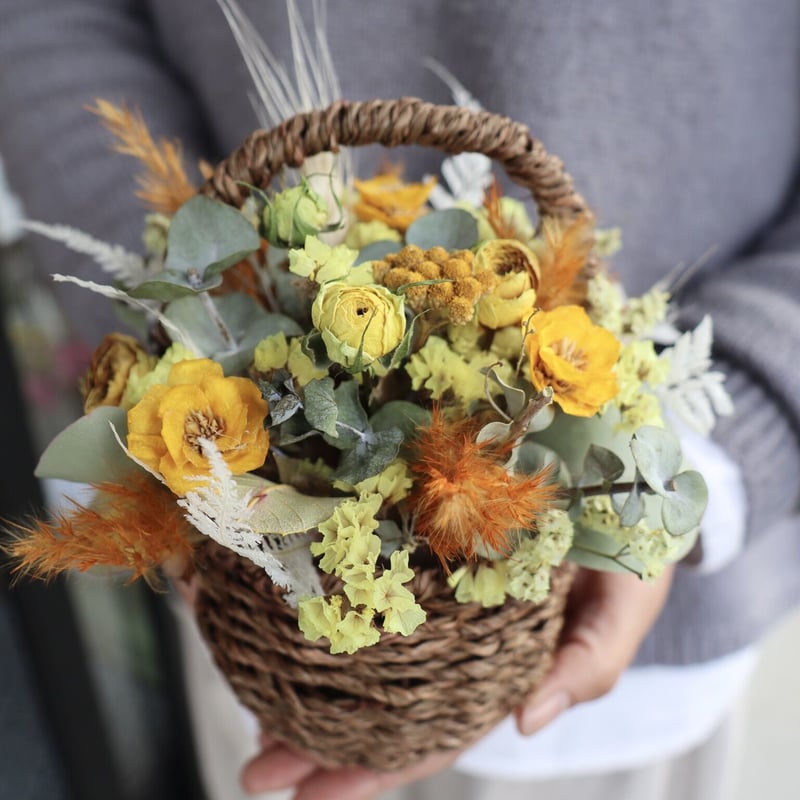 バスケットアレンジ S】 | flowershop KAIKA