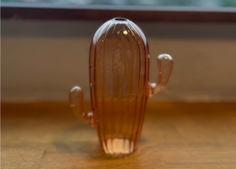 【サボテンガラスフラワーベース】