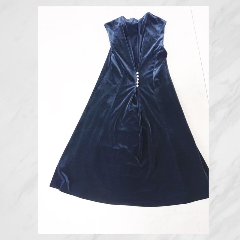 売り切り！＞ポンヌフベロアワンピース 謝恩会や結婚式などパーティー  