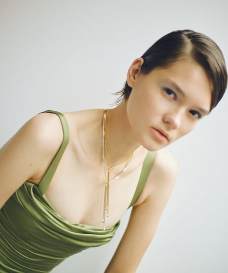 back drop necklace standard　K24gp_D121