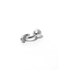simple pierce_artificial diamond_WHITE_P014-4