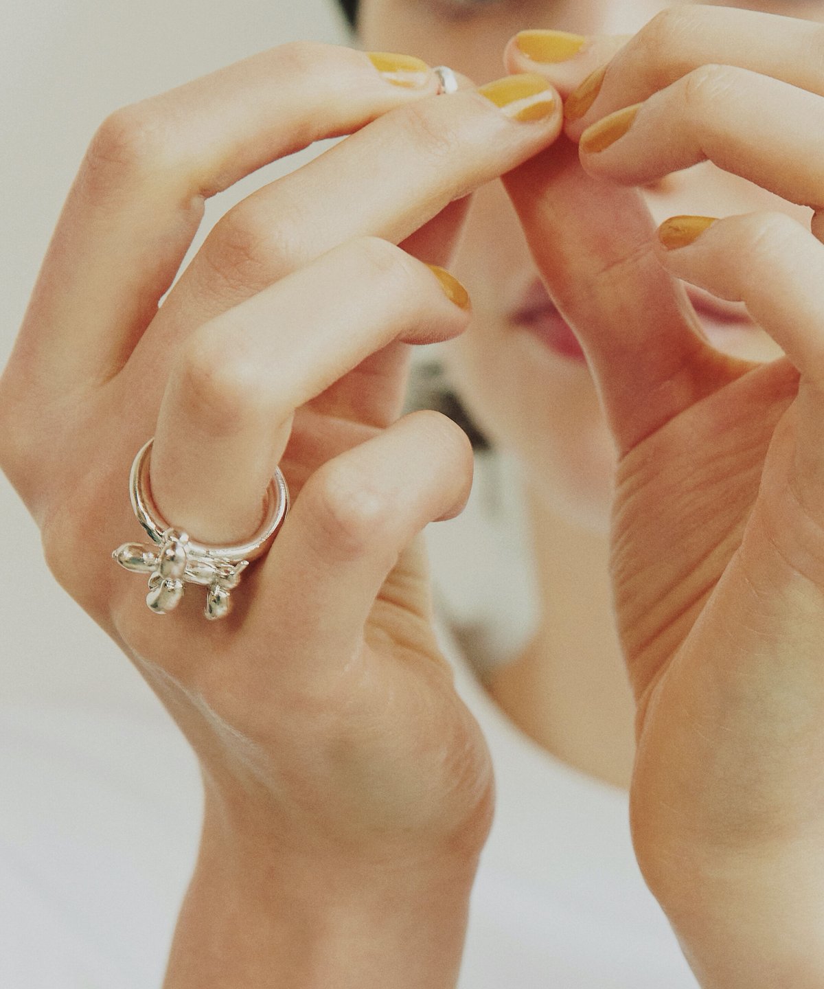 指輪・リング MAISON D'PULSE Ring dog silver925 MAISON D'PULSE Ring dog silver925