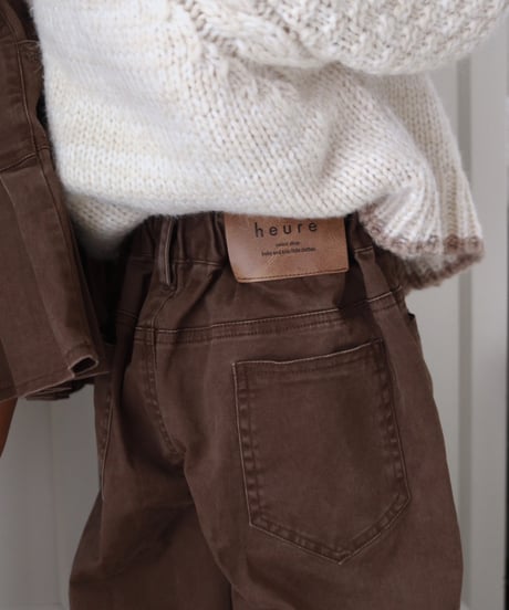 【即納】 roast chocolate denim pants