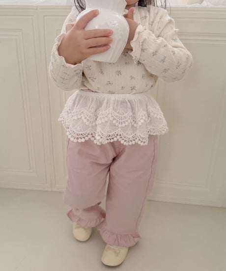 再入荷 【即納】 heart frill pants
