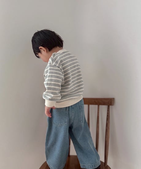 【即納】 soft denim pants