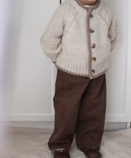 【即納】 roast chocolate denim pants