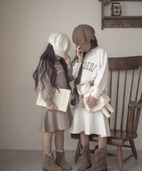 【即納】logo sweat onepiece