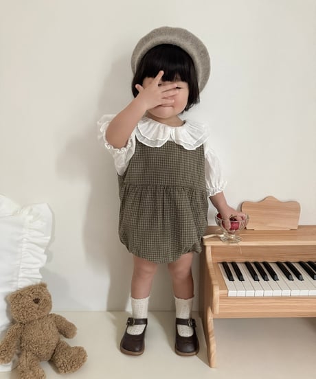 【即納】 duel collar blouse