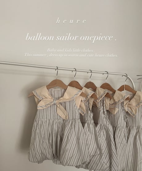 【即納】  balloon sailor onepiece