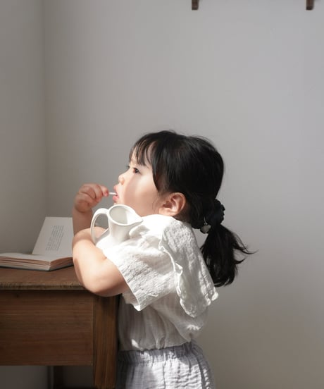 【即納】 moel collar blouse