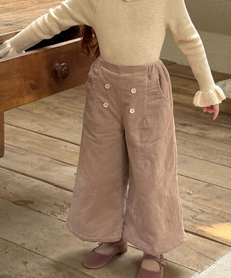 【即納】 button corduroy pants