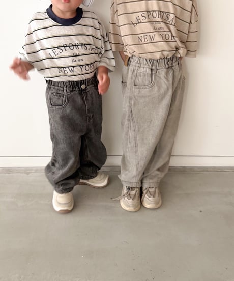 【即納】 vintage border tee