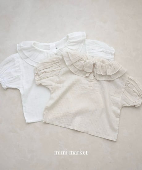 【即納】 duel collar blouse