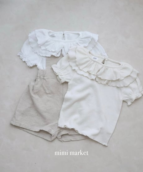 【即納】 linen suspender pants