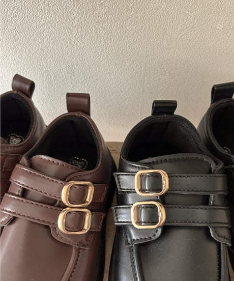 再入荷 【即納 】double buckle lofer