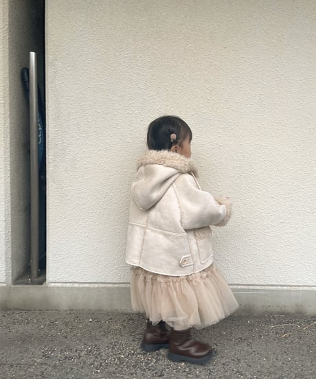 再入荷【即納】tulle skirt / beige