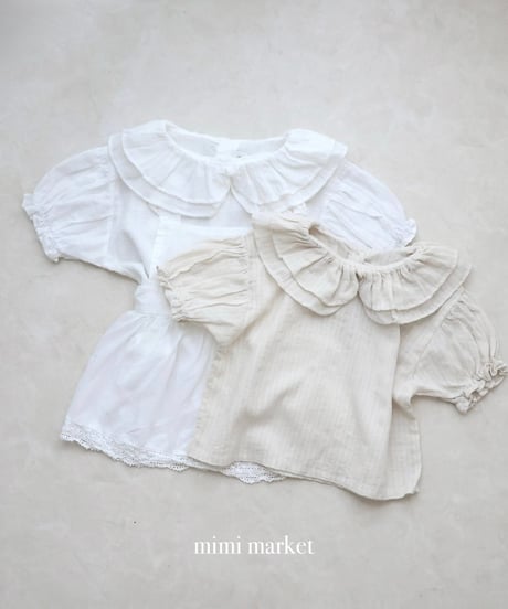 【即納】 duel collar blouse